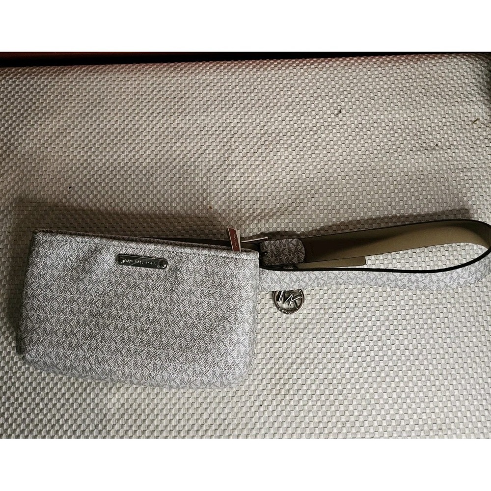 Michael Kors MK Silver Signature Belt Bag - Adjustable Strap